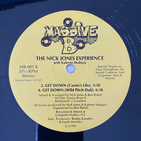 Wake Up People / Get Down Nick Jones Experience,Kalim Shabazz