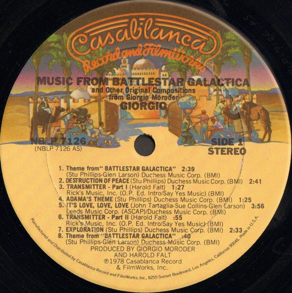 Music From "Battlestar Galactica" And Other Original Compositions Giorgio Moroder