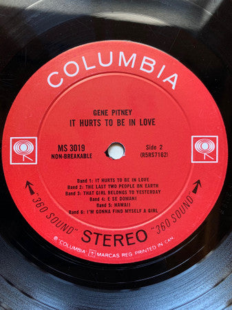 It Hurts To Be In Love And Eleven More Hit Songs Gene Pitney