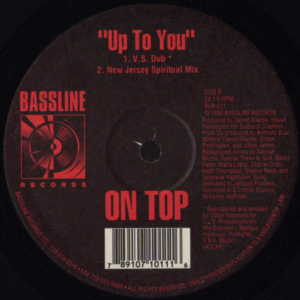 Up To You On Top