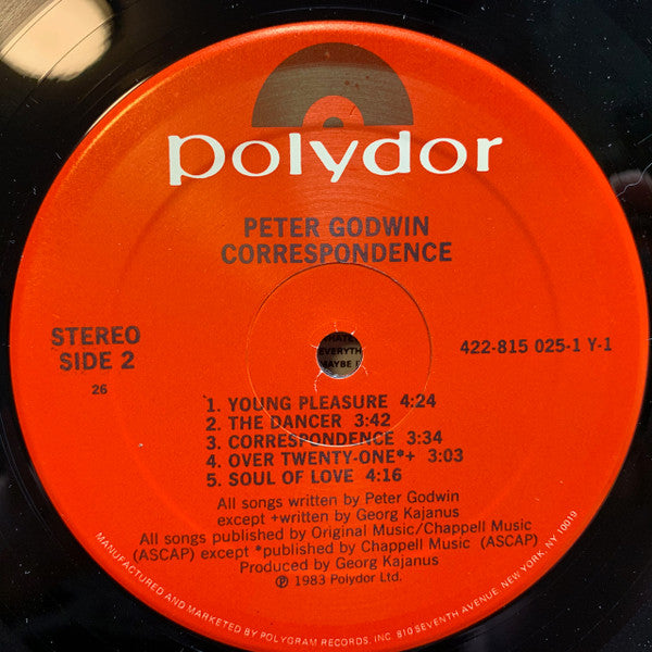 Correspondence Peter Godwin