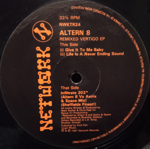 Remixed Vertigo EP Altern 8