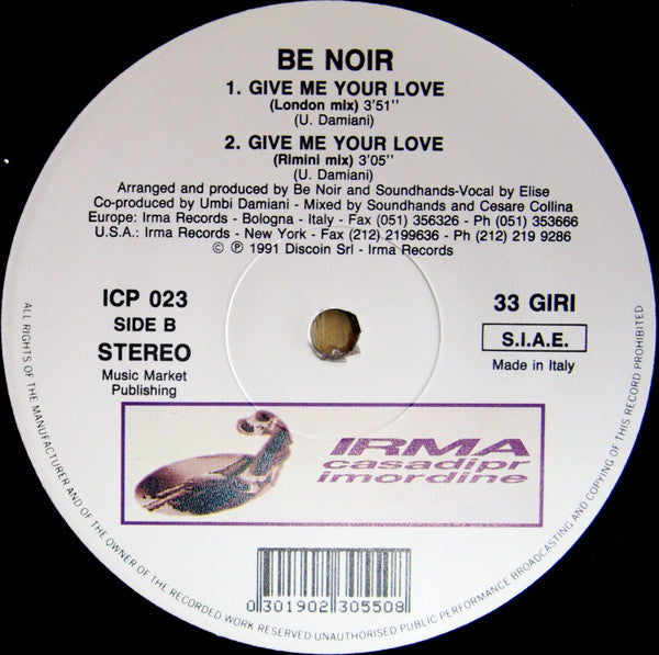 Give Me Your Love Be Noir