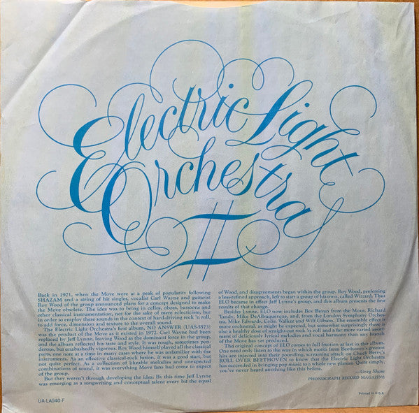 Electric Light Orchestra II Electric Light Orchestra