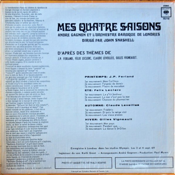 Mes Quatre Saisons | Rectangle Triangle