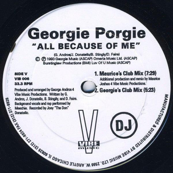All Because Of Me Georgie Porgie