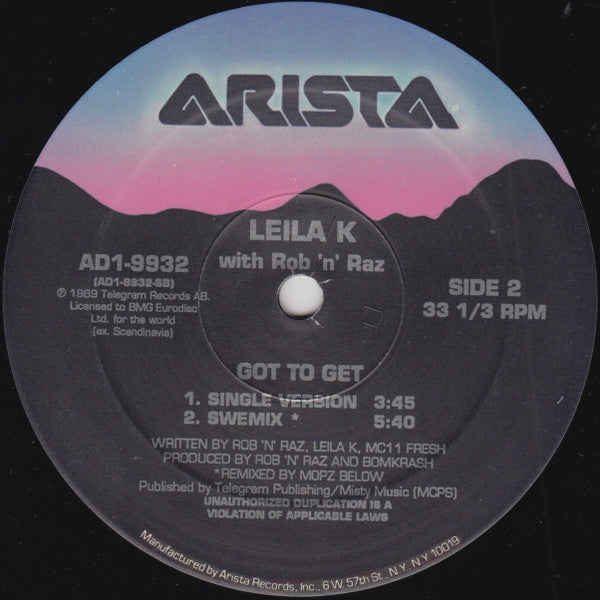 Got To Get Leila K,Rob 'N' Raz