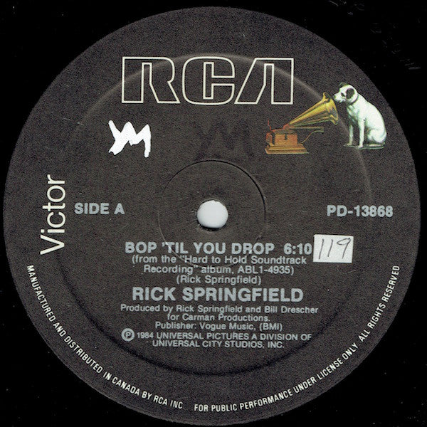 Bop 'Til You Drop Rick Springfield