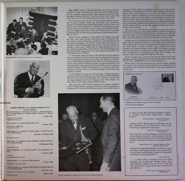 Le Double Disque D'or De Sidney Bechet Sidney Bechet