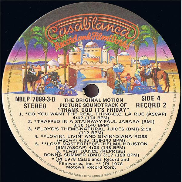 Thank God It's Friday (The Original Motion Picture Soundtrack) Various