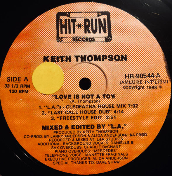 Love Is Not A Toy Keith Thompson