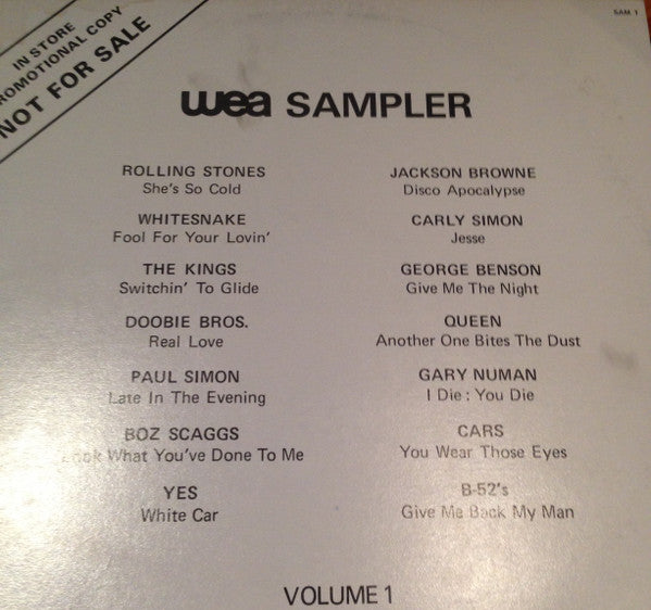 WEA Sampler Volume 1 Various