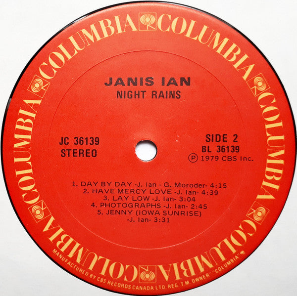 Night Rains Janis Ian