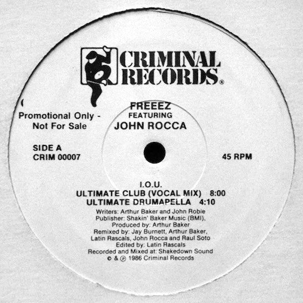I.O.U. Freeez,John Rocca