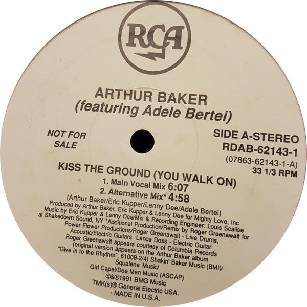 Kiss The Ground (You Walk On) Arthur Baker,Adele Bertei