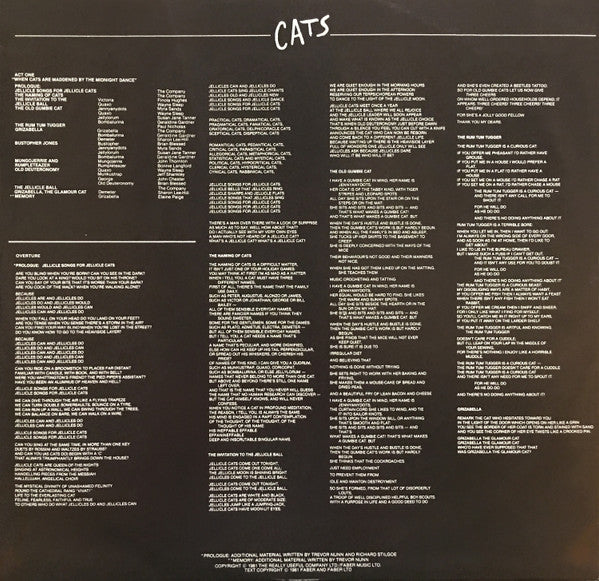 Cats: Original London Cast Album | Rectangle Triangle