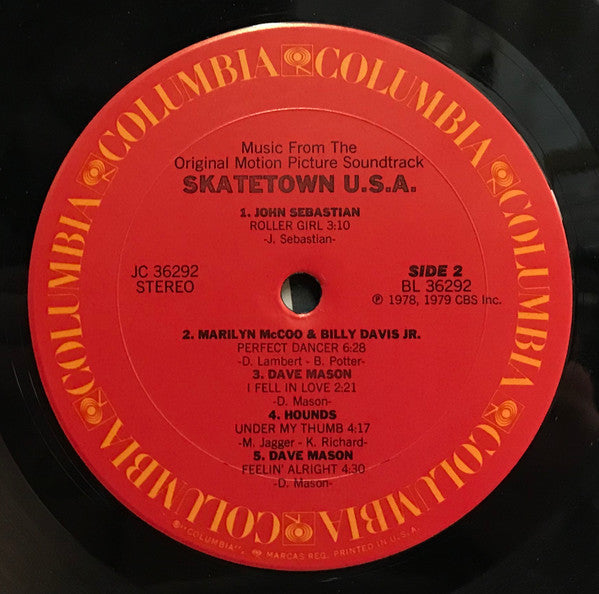 Skatetown USA (Music From The Motion Picture Soundtrack) Various