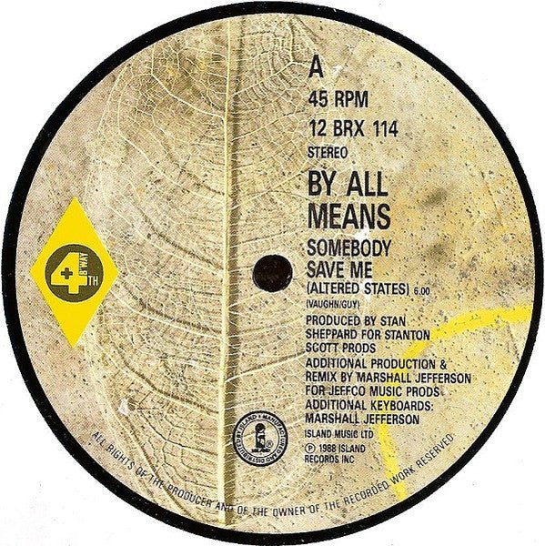 Somebody Save Me (Altered States) By All Means
