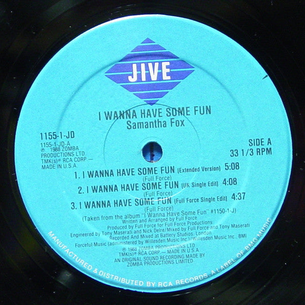I Wanna Have Some Fun Samantha Fox