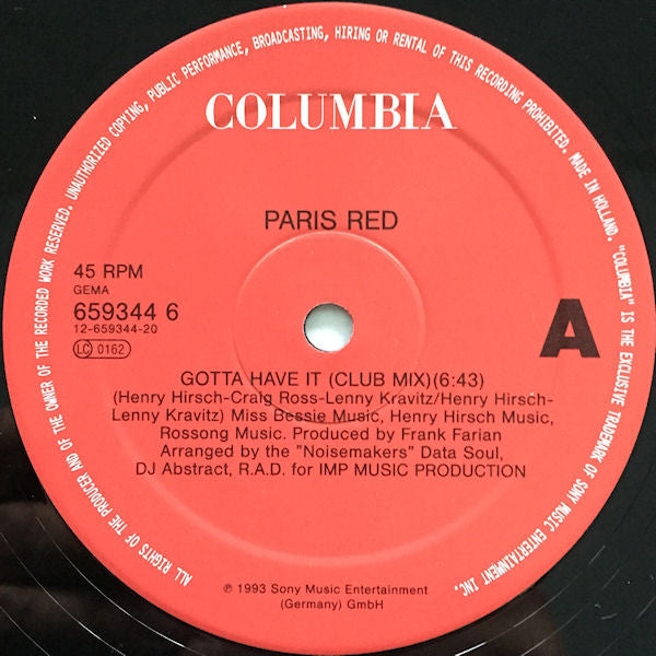 Gotta Have It (From New York Straight To Paris) Paris Red