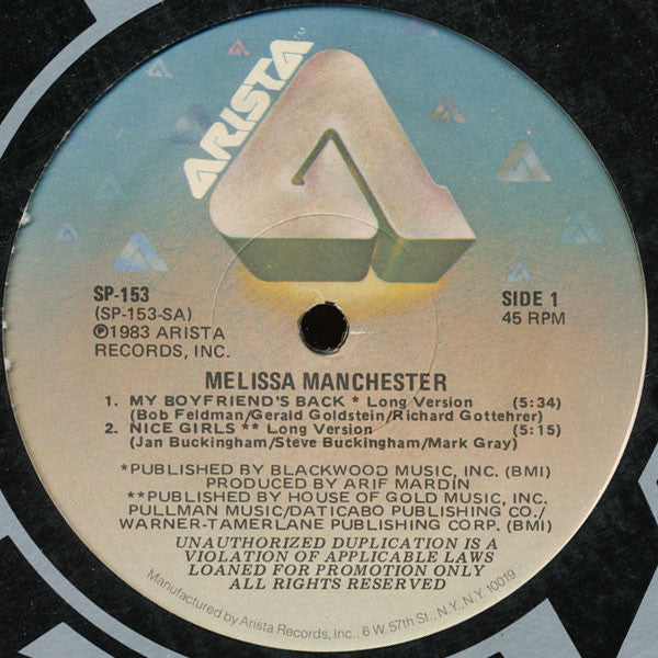 My Boyfriend's Back Melissa Manchester