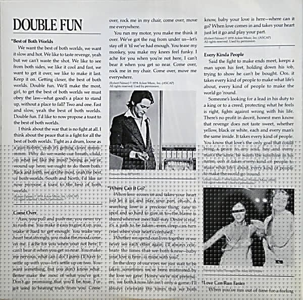 Double Fun Robert Palmer