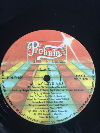 All My Love / Thanks But No Thanks L.A.X.