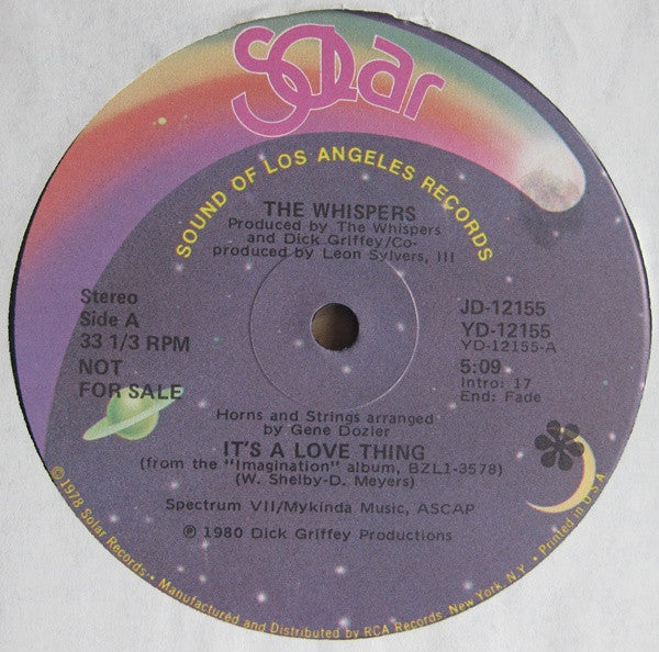 It's A Love Thing The Whispers