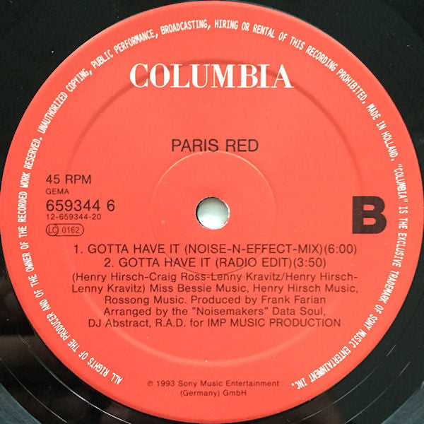 Gotta Have It (From New York Straight To Paris) Paris Red