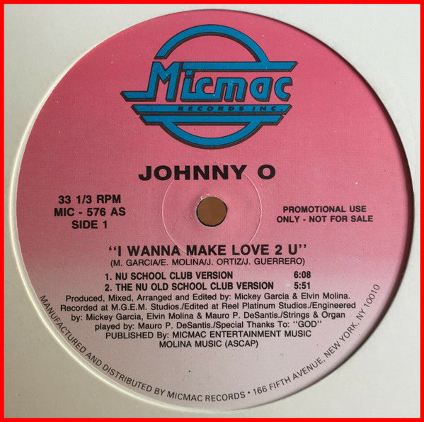 I Wanna Make Love 2 U Johnny O