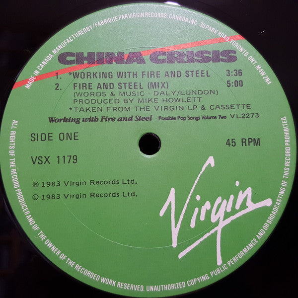 Working With Fire And Steel China Crisis