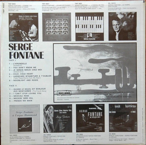 Serge Fontane À L'orgue Hammond Serge Fontane