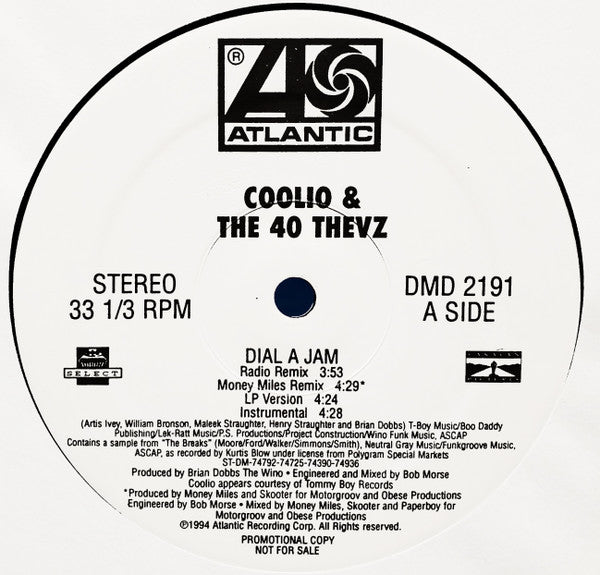 Dial A Jam / Four Fly Guys Coolio,40 Thevz,Hurricane (2)