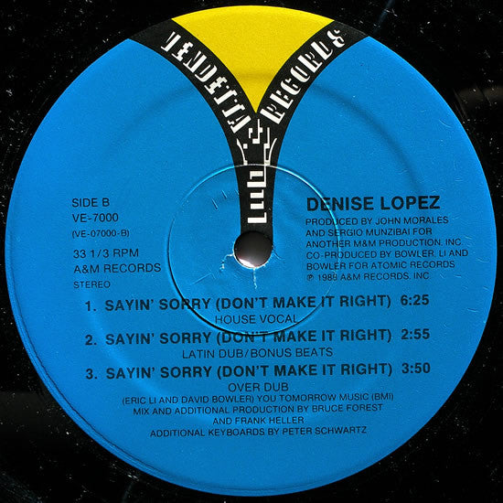 Sayin' Sorry (Don't Make It Right) Denise Lopez