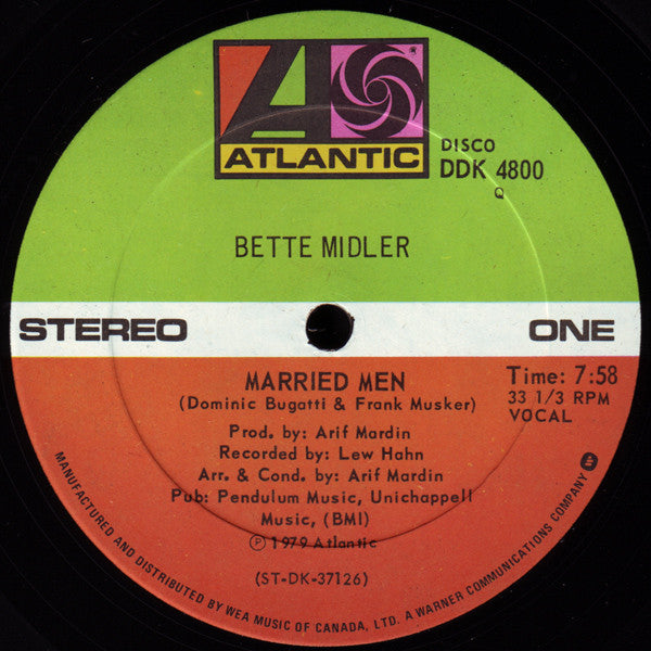 Married Men Bette Midler