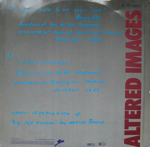 Don't Talk To Me About Love Altered Images