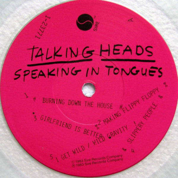 Speaking In Tongues Talking Heads