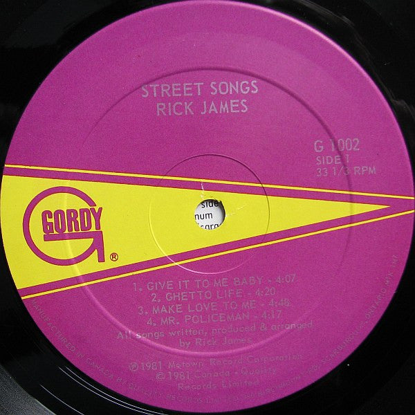 Street Songs Rick James
