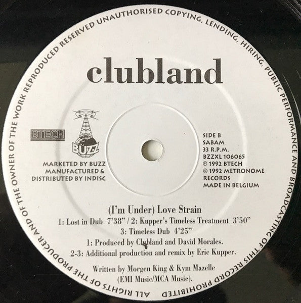 (I'm Under) Love Strain Clubland