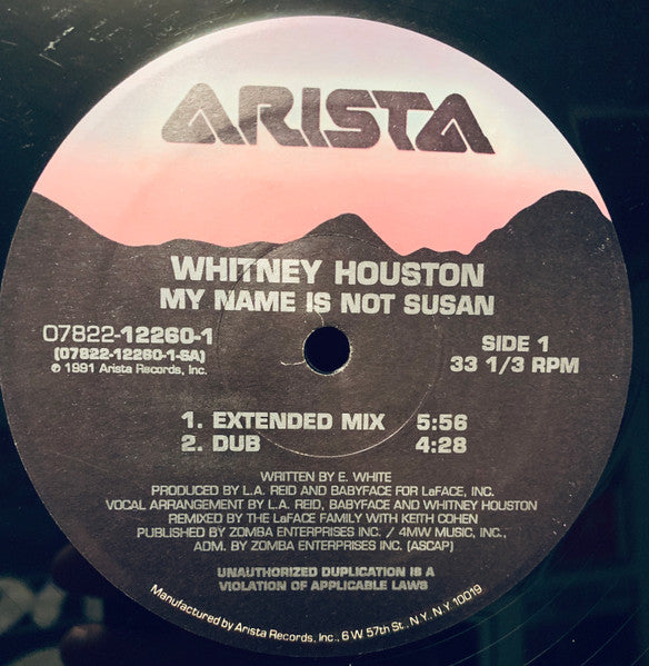 My Name Is Not Susan Whitney Houston
