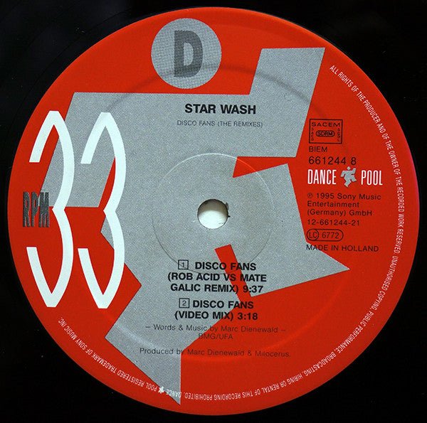 Disco Fans (The Remixes) Star Wash