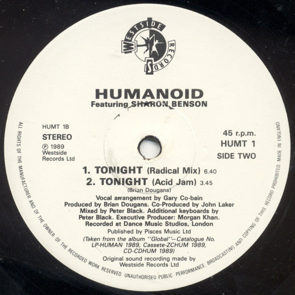 Tonight Humanoid,Sharon Benson