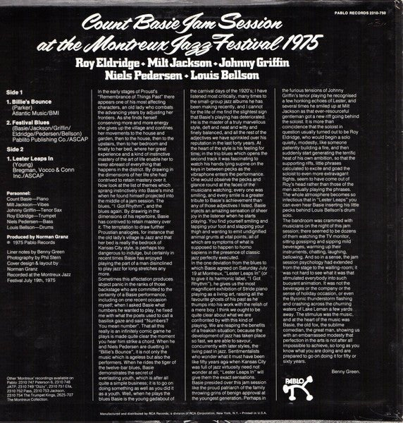 Jam Session At The Montreux Jazz Festival 1975 Count Basie