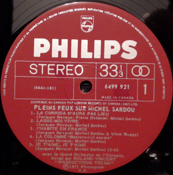 Pleins Feux Sur Michel Sardou Michel Sardou