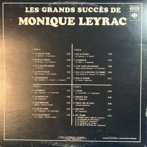 Les Grands Succès De Monique Leyrac | Rectangle Triangle