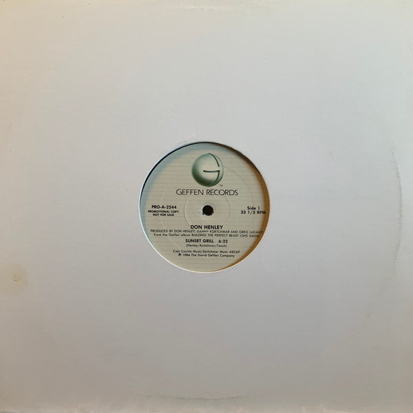 Sunset Grill Don Henley