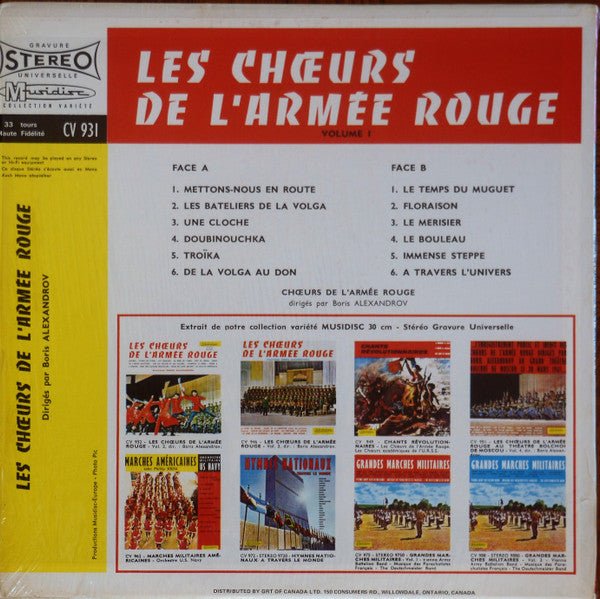 Les Chœurs De L'Armée Rouge - Volume 1 | Rectangle Triangle