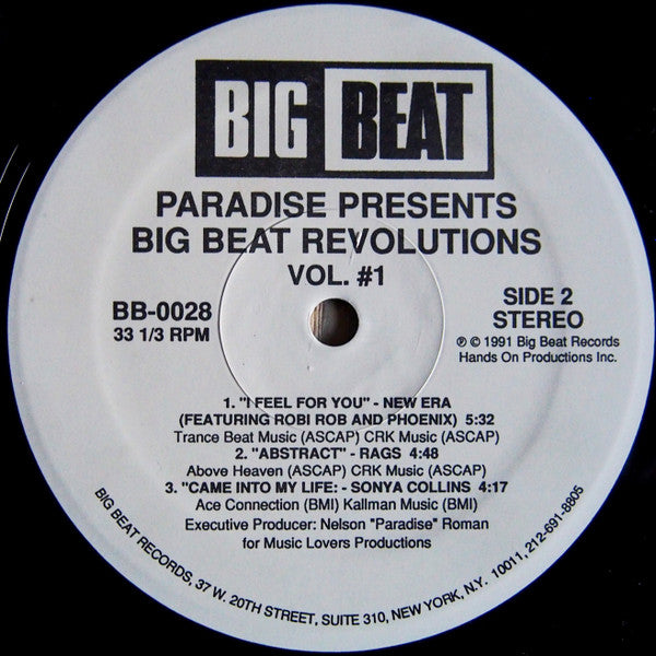 Big Beat Revolutions Vol. #1 Nelson "Paradise" Roman