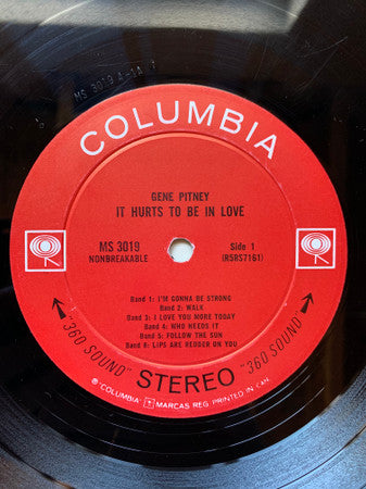 It Hurts To Be In Love And Eleven More Hit Songs Gene Pitney