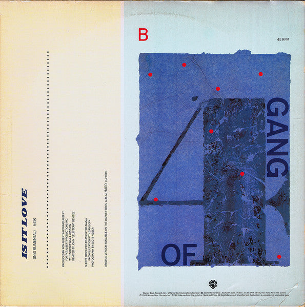 Is It Love (Extended Dance Remix) Gang Of Four